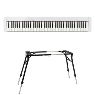 Casioカシオ Privia PX-S1100 WE 電子ピアノ キーボードスタンド 2点セット [鍵盤 Dset]