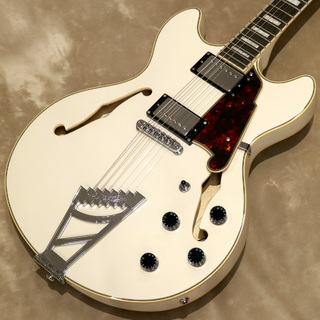 D'Angelico Premier Series Premier DC Stairstep, Champagne