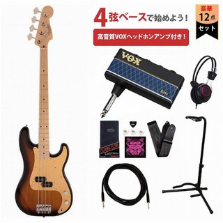 Fender Made in Japan Heritage 50s Precision Bass Maple FB 2-Color Sunburst VOXヘッドホンアンプ3付属エレキベ