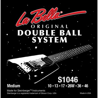 La BellaS1046 Regular Doble Ball System 10-46 エレキギター弦×6セット