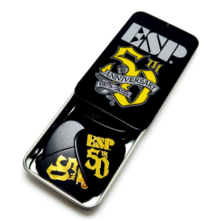ESP イーエスピー PICK TIN 50th ESP50周年記念 ピックケース ティアドロップ型 ギターピック ピックコンテナ