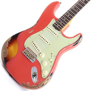 Fender Custom Shop 2023 Collection Time Machine 1960 Stratocaster Heavy Relic Aged Fiesta Red over 3-Tone Sunburst【...