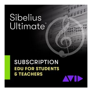 Avid Sibelius Ultimate サブスクリプション(1年) アカデミック版(9938-30011-60)(オンライン納品)(代引不可)