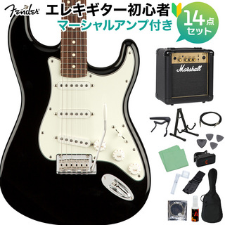 Fender Player Stratocaster PF BLK 初心者セット 【マーシャルアンプ付き】