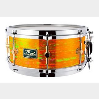 canopus The Maple 6.5x13 Snare Drum Citrus Mod