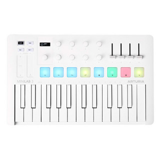 Arturia【数量限定】MINILAB 3 ALPINE WHITE (アルパイン・ホワイト) USB MIDIキーボード 25鍵盤 ミニ鍵盤
