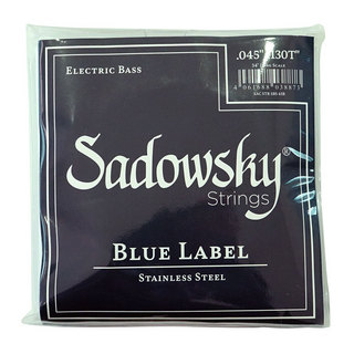 SadowskySBS45B Blue ブルーラベル ステンレススチール 5弦ベース弦×4セット