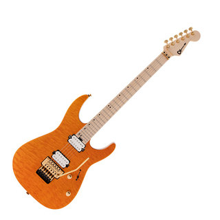 Charvel Pro-Mod DK24 HH FR M Mahogany with Quilt Maple Dark Amber エレキギター