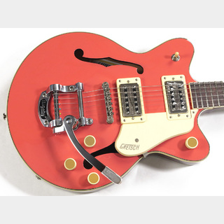 GretschG2655T Streamliner Center Block Jr. Double-Cut with Bigsby / Broad'Tron BT-3S Pickups 2023 (Coral)
