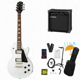 Epiphone inspired by Gibson Les Paul Studio Alpine White エレキギター レスポール スタジオ YAMAHA GA15IIアンプ