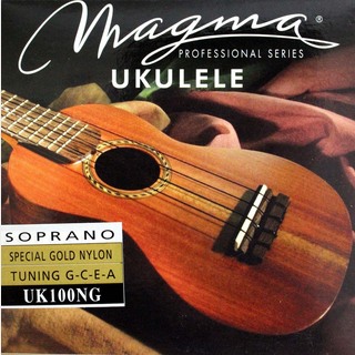 MAGMA STRINGS UK100NG Color Nylon/Gold ソプラノ用ウクレレ弦