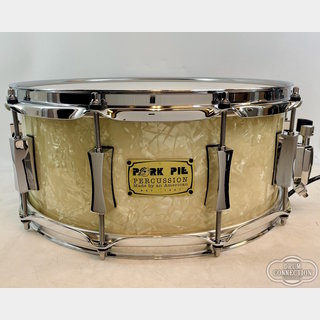 PORK PIE Maple 8ply Snare 14"×6" Vintage Marine Pearl Wrap