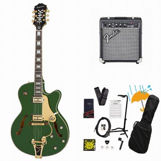 Epiphone Emperor Swingster Forest Green Metallic Fender 10Wアンプ付属エレキギター初心者セットR【WEBSHOP】