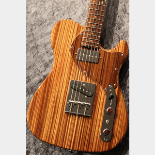 Kino Factory mort 37mm 2S Zebrawood Top/Walnut Body/Natural【チェンバード加工】【ベアナックルPU搭載】【美品中古】