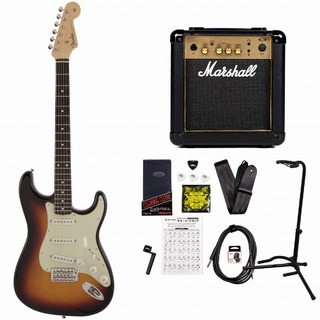 Fender Made in Japan Traditional 60s Stratocaster R 3-Color Sunburst [新品特価] MarshallMG10アンプ付属エレ