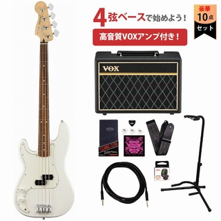 FenderPlayer Series Precision Bass Left-Handed Polar White Pau FerroVOXアンプ付属エレキベース初心者セット