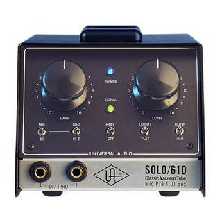 Universal Audio SOLO/610 Classic Tube Preamplifier and DI Box【ポータブルマイクプリ】