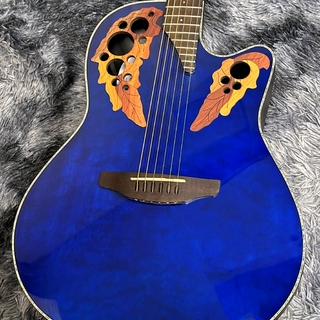 Ovation Celebrity Elite Exotic Mid Depth CE44P-8TQ-G (Blue Tranceparent Quilt) 【エレアコ】
