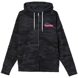 Gibson Kramer Camo Fullzip Hoodie (Black)， (Medium) [GA-KHDCMOMD]