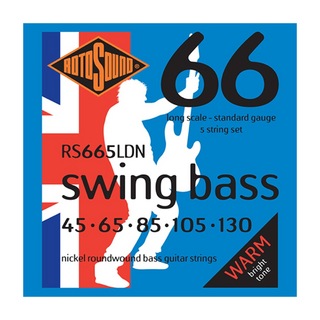 ROTOSOUNDRS665LDN Swing Bass 66 Standard 5-Strings Set 45-130 LONG SCALE 5弦エレキベース弦×2セット