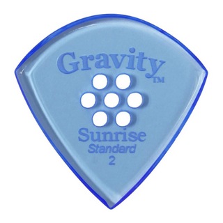 Gravity Guitar Pickssunrise -Standard Multi-Hole- GSUS2PM 2.0mm Blue ギターピック