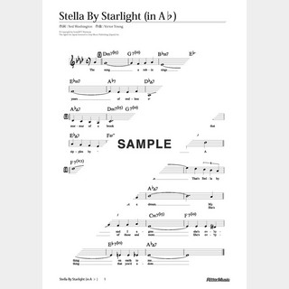 楽譜 Stella By Starlight（in A♭）