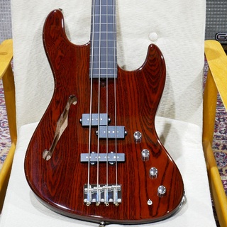 Crews Maniac Sound Uncle Fat Ash Top / Mahogany Back / Walnut 【ウッディ&パーカッシブなフレットレスベース】