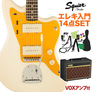 Squier by Fender J Mascis Jazzmaster Laurel Fingerboard Vintage White 初心者14点セット 【VOXアンプ付】