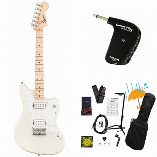 Squier by Fender Mini Jazzmaster HH Maple FB Olympic White GP-1アンプ付属エレキギター初心者セットR【WEBSHOP】