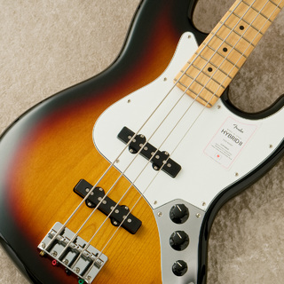 Fender Made in Japan Hybrid II Maple Fingerboard Jazz Bass -3-Tone Sunburst-【#JD23013758】【町田店】