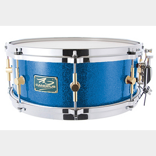 canopus The Maple 5.5x14 Snare Drum Blue Spkl