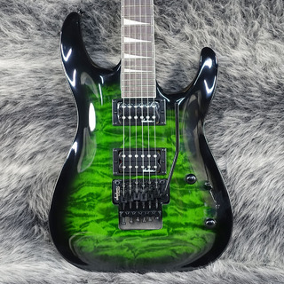 Jackson JS Series Dinky Arch Top JS32Q DKA Transparent Green Burst