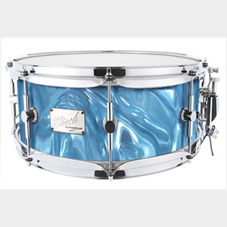 canopus Birch Snare Drum 6.5x14 Aqua Satin