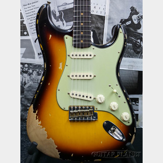 Fender Custom ShopGuitar Planet Exclusive 1962 Stratocaster Heavy Relic -Faded/Aged 3 Color Sunburst-
