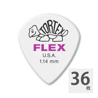Jim Dunlop FLEXJazz3XL Tortex Flex Jazz III XL 466 1.14mm ギターピック×36枚