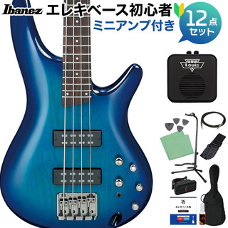 Ibanez SR370E SPB ベース初心者12点セット【ミニアンプ付】 アクティブ 【島村楽器限定モデル】