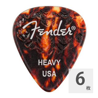 Fender フェンダー 351 Shape Wavelength Celluloid Picks Tortoise Shell ピック 6枚入り