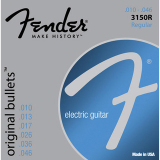 Fender 3150R エレキギター弦 ORIGINAL BULLETS レギュラーゲージ 010-046073-3150-406
