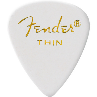 Fender351 PICK 12 THIN ピック 12枚セット ティアドロップ型 シン ホワイト