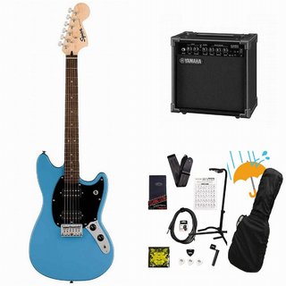 Squier by Fender Sonic Mustang HH Laurel FB BK PG California Blue YAMAHA GA15IIアンプ付属初心者セットR【WEBSHOP】