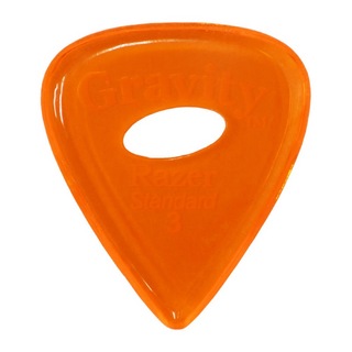 Gravity Guitar PicksRazer -Standard Elipse Grip Hole- GRAS3PE 3.0mm Orange ギターピック