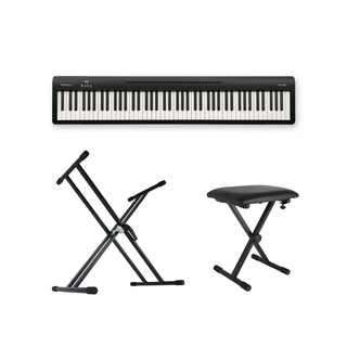 Roland ローランド FP-10 BK 電子ピアノ ポータブルピアノ  X型スタンド、X型椅子付きセット