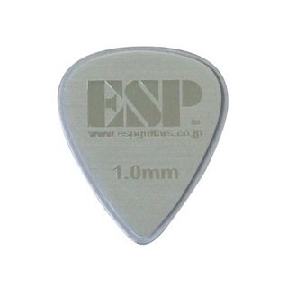 ESPPT-HL10 SILVER ヘアライン ティアドロップ型 ギターピック×50枚