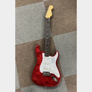 Fender 2024 Collection, Made in Japan Hybrid II Stratocaster, Rosewood Fingerboard, Quilt Red Beryl