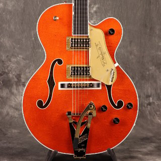 Gretsch G6120TG Players Edition Nashville Hollow Body Bigsby Gold Hardware Ebony FB Orange Stain[S/N JT24124