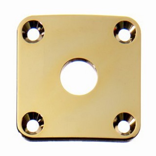 ALLPARTS オールパーツ HARDWARE 6527 Gold Metal Jackplate レスポール用ジャックプレート