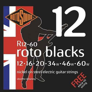ROTOSOUNDElectric Guitar Strings [R12-60 Roto Blacks]