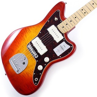 Fender 2024 Collection Hybrid II Jazzmaster FMT (Flame Sunset Orange Transparent/Maple)