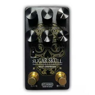 HTJ-WORKS SUGAR SKULL HEAVY DISTORTION GOLD LINE SKULL ディストーション 日本製 Made in Japan【WEBSHOP】