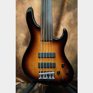 Sadowsky MetroLine 24-Fret Modern Bass, Swamp Ash,Tigerstripe Ebony,5-String,Fretless '59 Burst